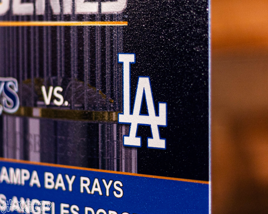 Los Angeles Dodgers 2020 World Series Ticket Stub Single Layer Metal Wall Art