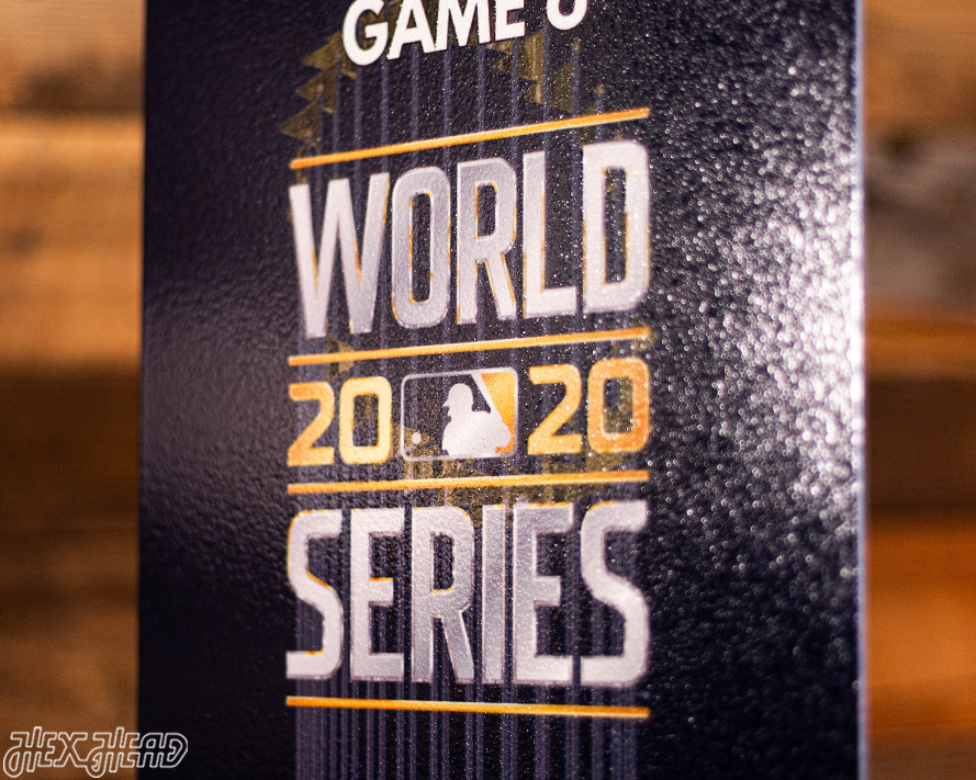 Los Angeles Dodgers 2020 World Series Ticket Stub Single Layer Metal Wall Art