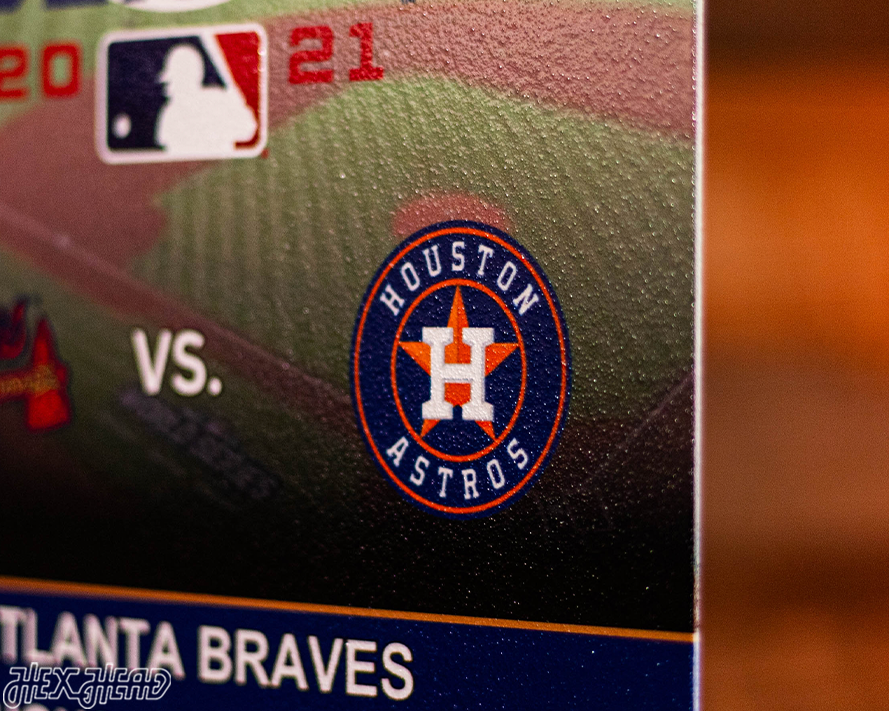 Atlanta Braves 2021 World Series Ticket Stub Single Layer Metal Wall Art