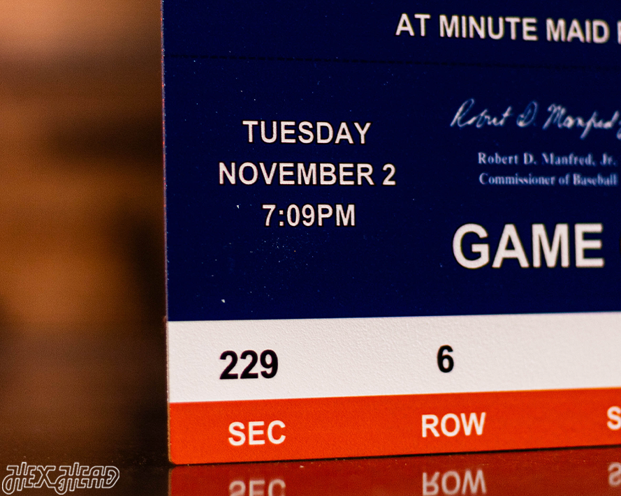 Atlanta Braves 2021 World Series Ticket Stub Single Layer Metal Wall Art