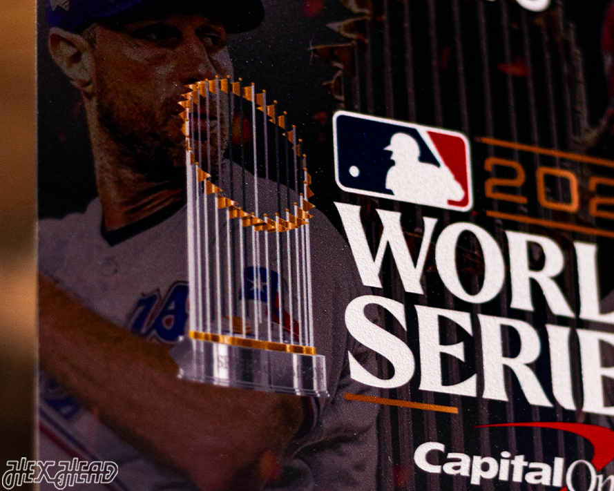 Texas Rangers 2023 World Series Ticket Stub Single Layer Metal Wall Art