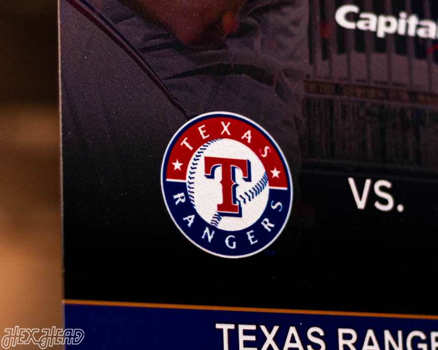 Texas Rangers 2023 World Series Ticket Stub Single Layer Metal Wall Art
