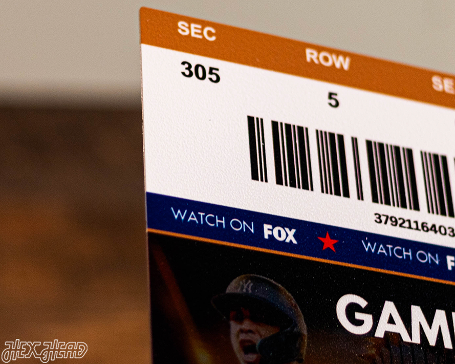 Los Angeles Dodgers 2024 World Series Ticket Stub Single Layer Metal Wall Art