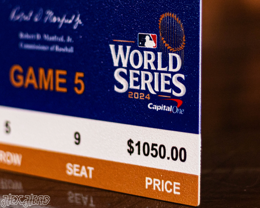 Los Angeles Dodgers 2024 World Series Ticket Stub Single Layer Metal Wall Art