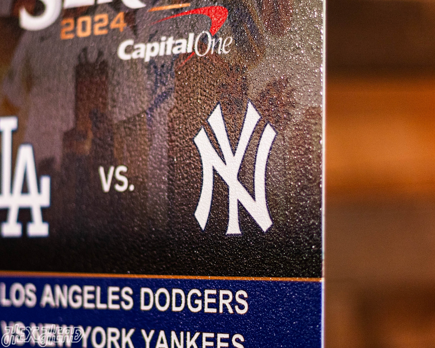 Los Angeles Dodgers 2024 World Series Ticket Stub Single Layer Metal Wall Art