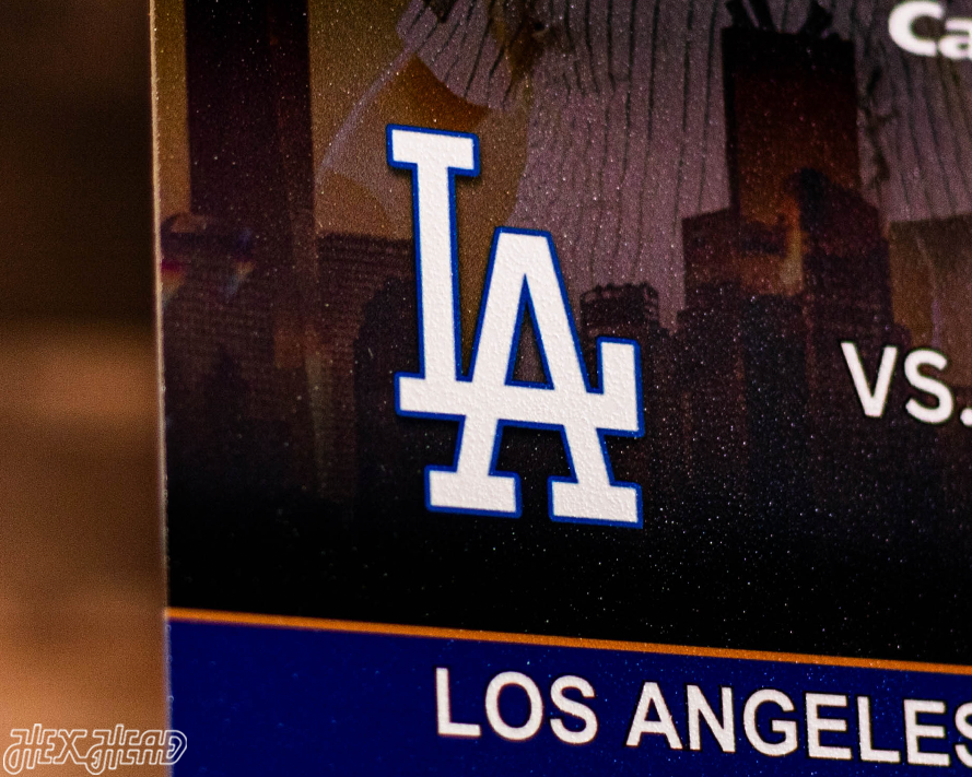 Los Angeles Dodgers 2024 World Series Ticket Stub Single Layer Metal Wall Art