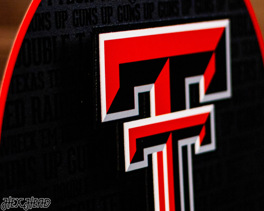 Texas Tech CRAFT SERIES 3D Embossed Metal Wall Art