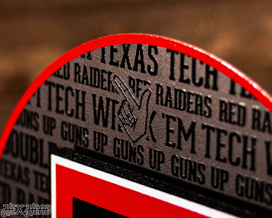 Texas Tech CRAFT SERIES 3D Embossed Metal Wall Art