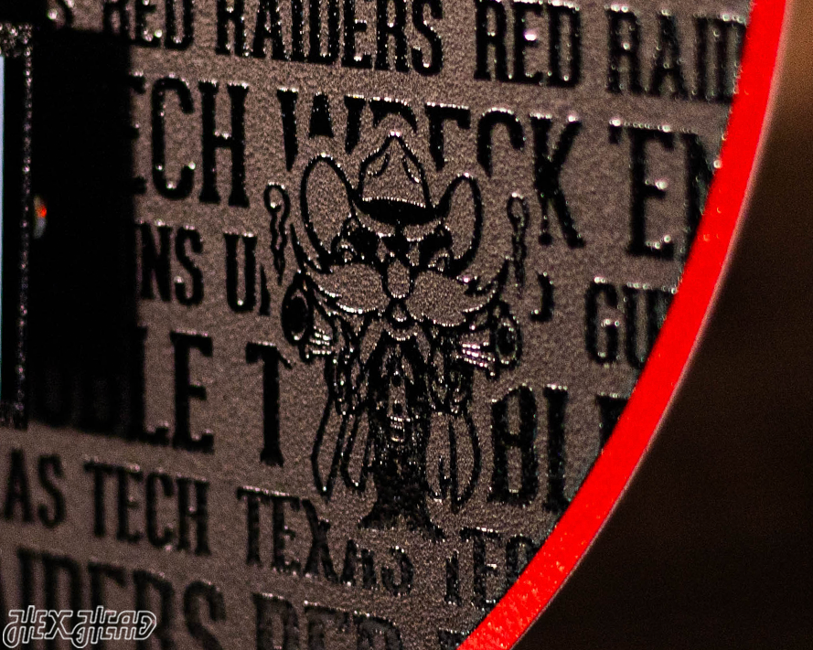 Texas Tech CRAFT SERIES 3D Embossed Metal Wall Art