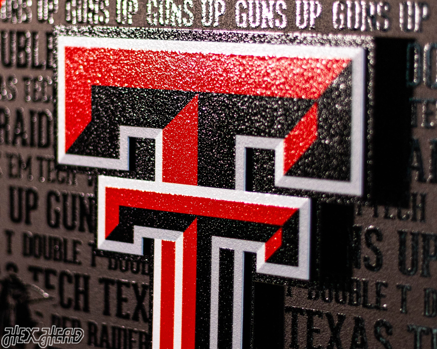 Texas Tech CRAFT SERIES 3D Embossed Metal Wall Art