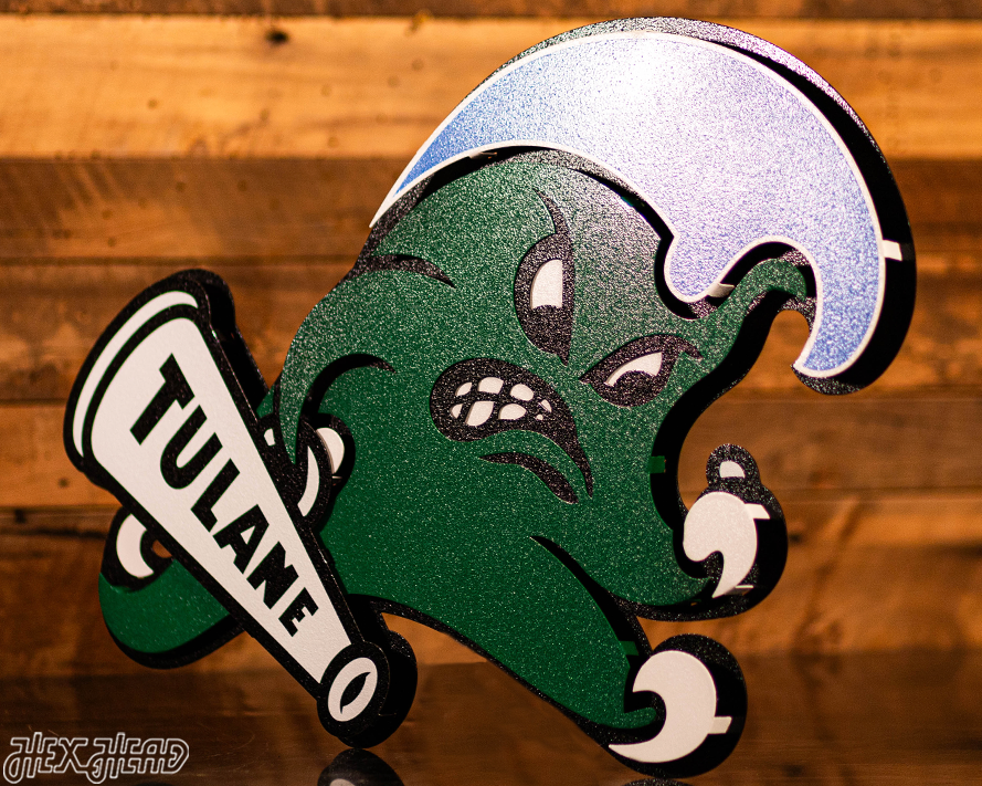 Tulane Green Wave 3D Artwork