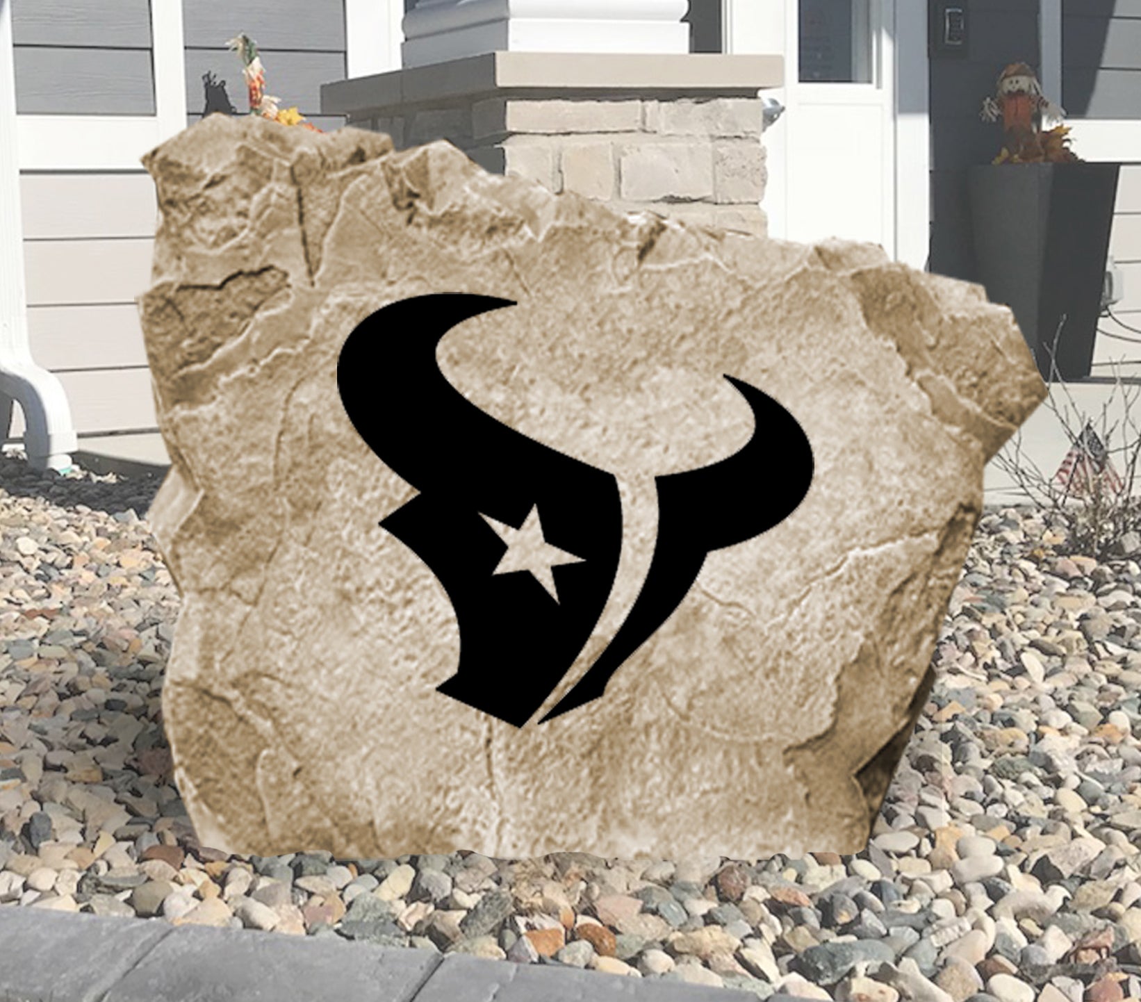 Houston Texans Design-A-Stone Landscape Art