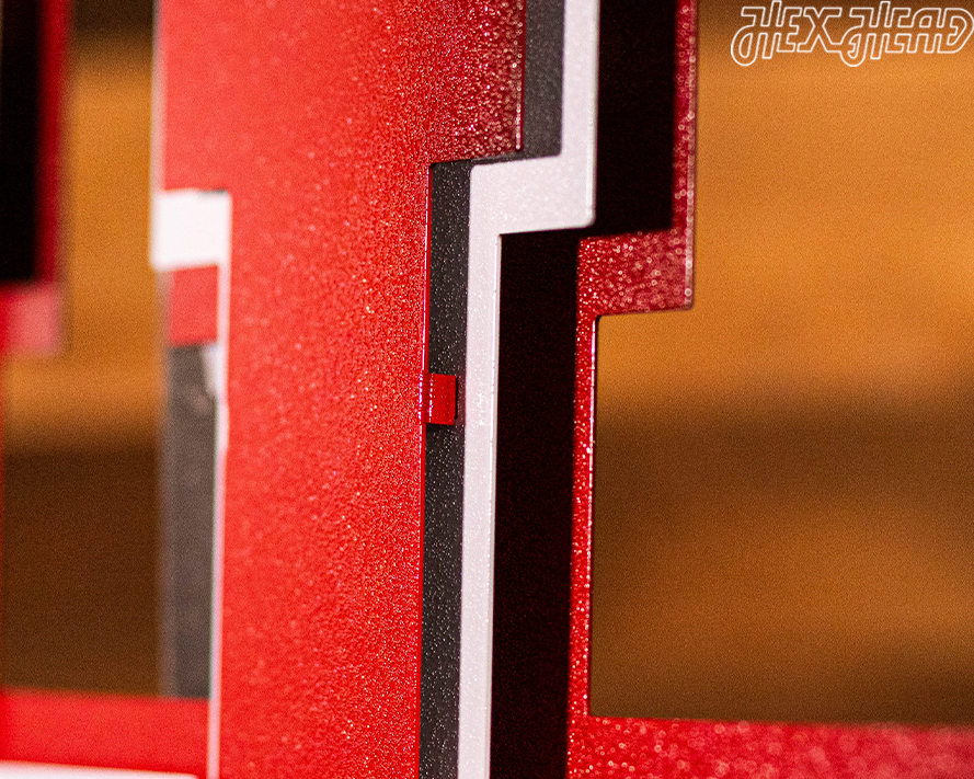 Houston Cougars Interlocking "UH" 3D Metal Wall Art