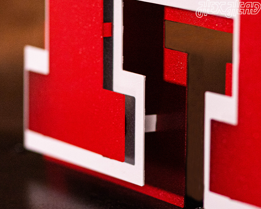 Houston interlocking "UH" 3D Metal Wall Art