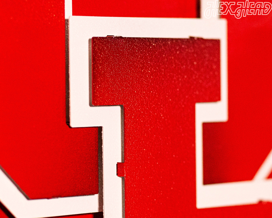 Houston interlocking "UH" 3D Metal Wall Art