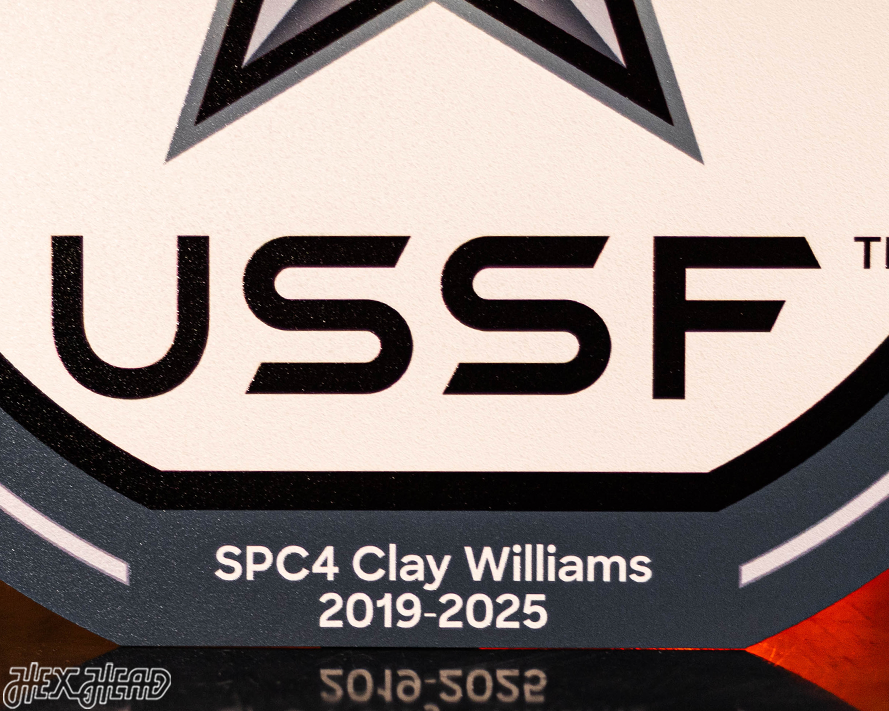 VARSITY Collection- SINGLE Layer United States Space Force Metal Wall Art