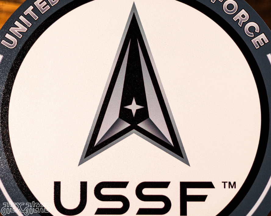VARSITY Collection- SINGLE Layer United States Space Force Metal Wall Art