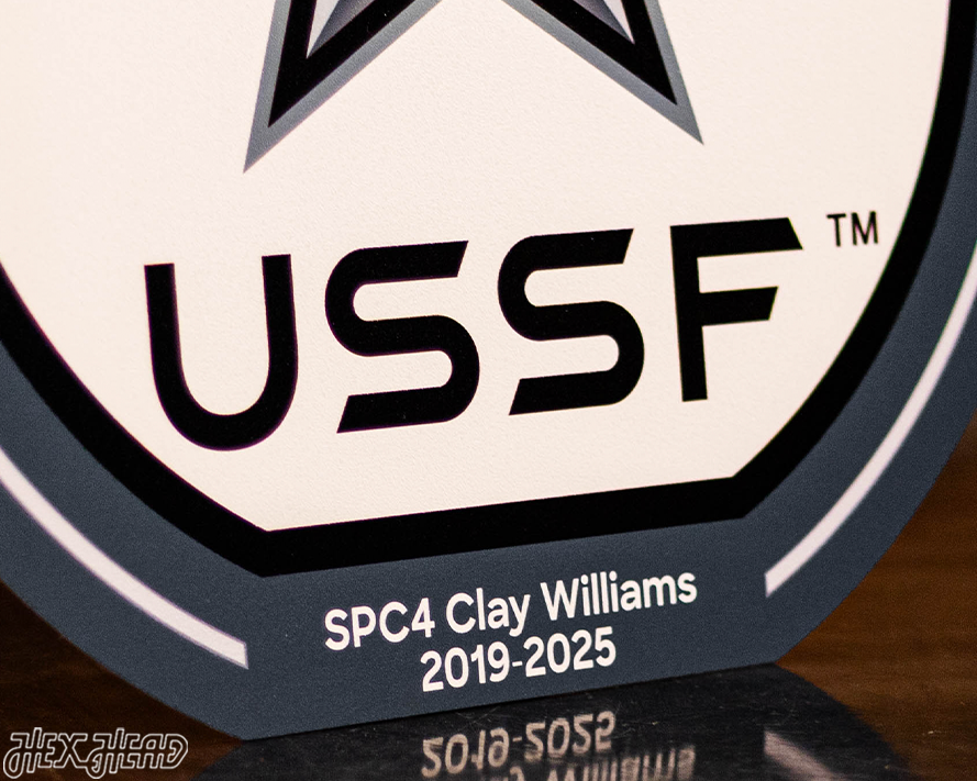 VARSITY Collection- SINGLE Layer United States Space Force Metal Wall Art