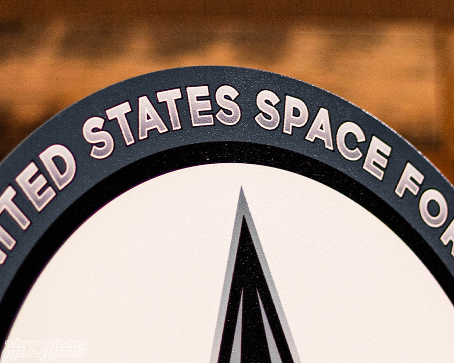 VARSITY Collection- SINGLE Layer United States Space Force Metal Wall Art