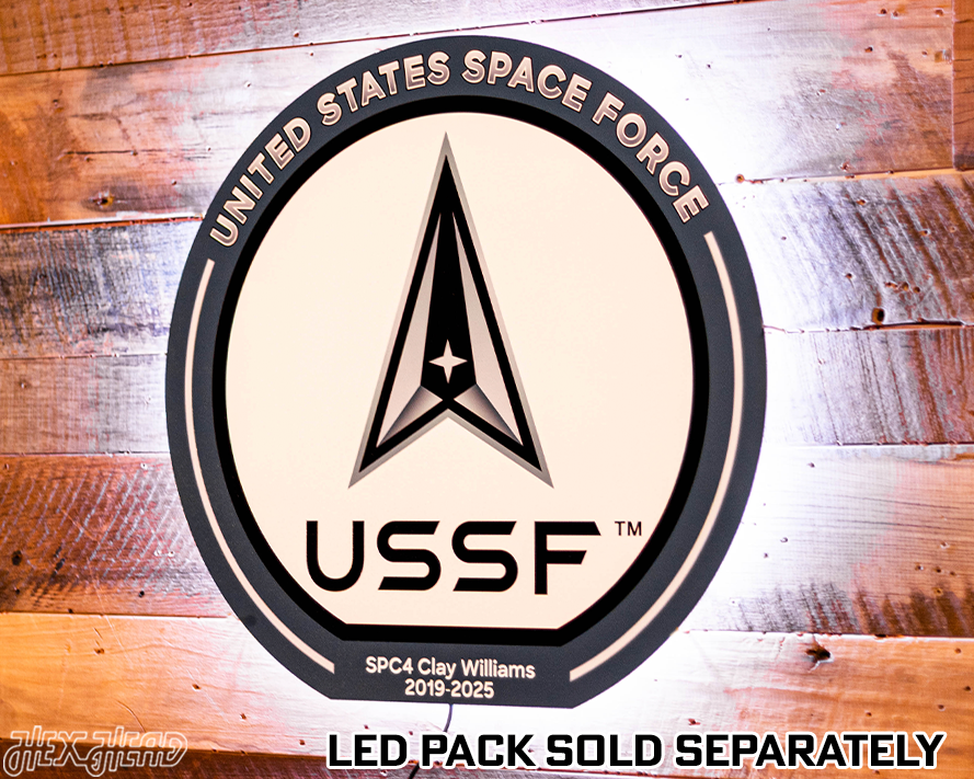 VARSITY Collection- SINGLE Layer United States Space Force Metal Wall Art