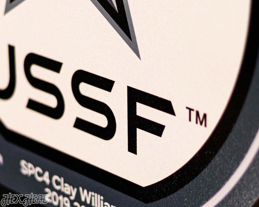 VARSITY Collection- SINGLE Layer United States Space Force Metal Wall Art