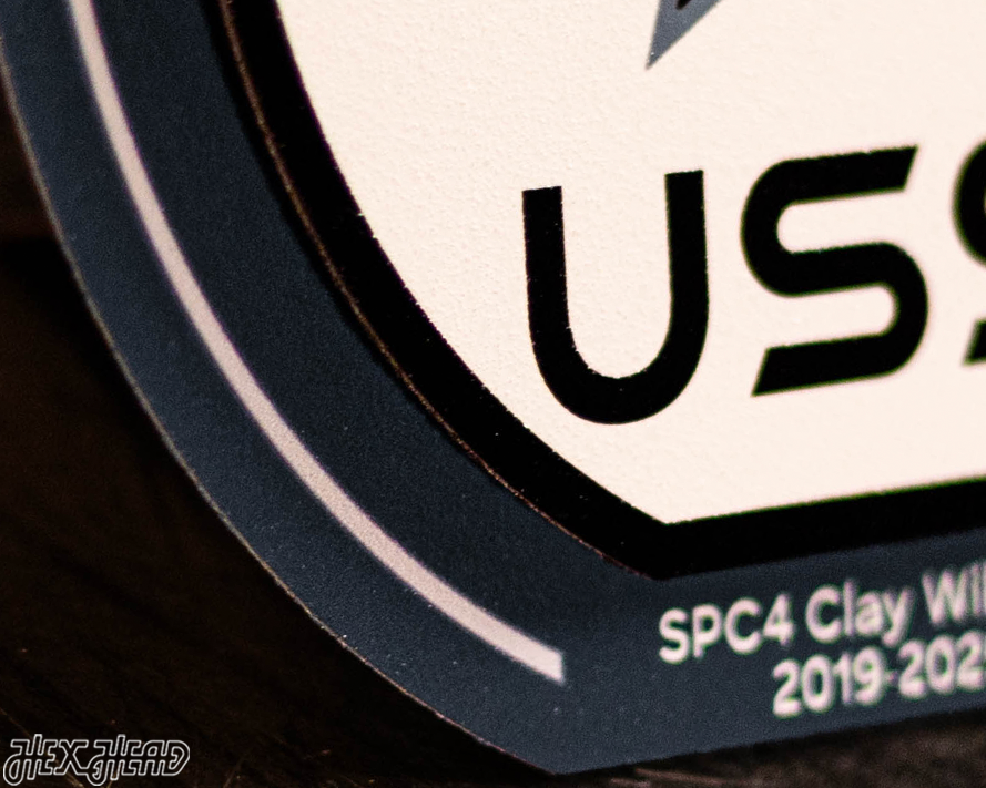 United States Space Force "Double Play" On the Shelf or on the Wall Art