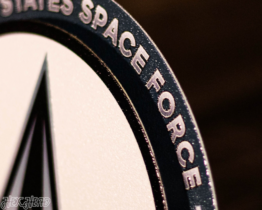 United States Space Force "Double Play" On the Shelf or on the Wall Art