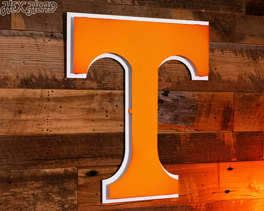 Tennessee Volunteers "T" 3D Vintage Metal Wall Art