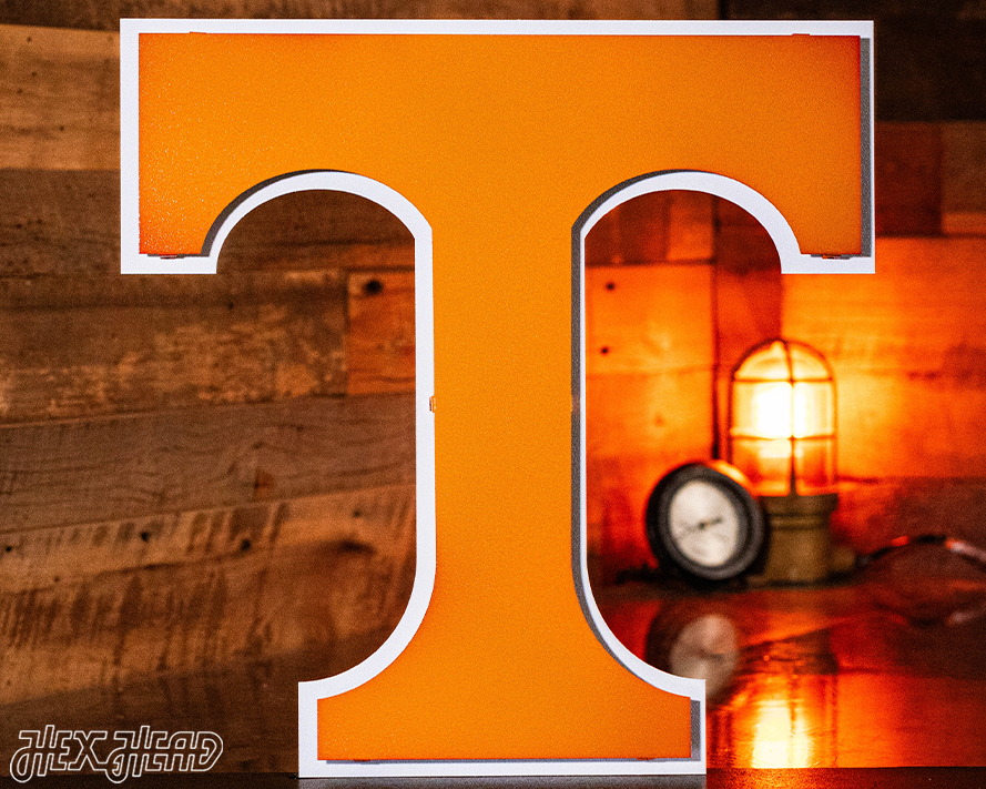 Tennessee Volunteers "T" 3D Vintage Metal Wall Art