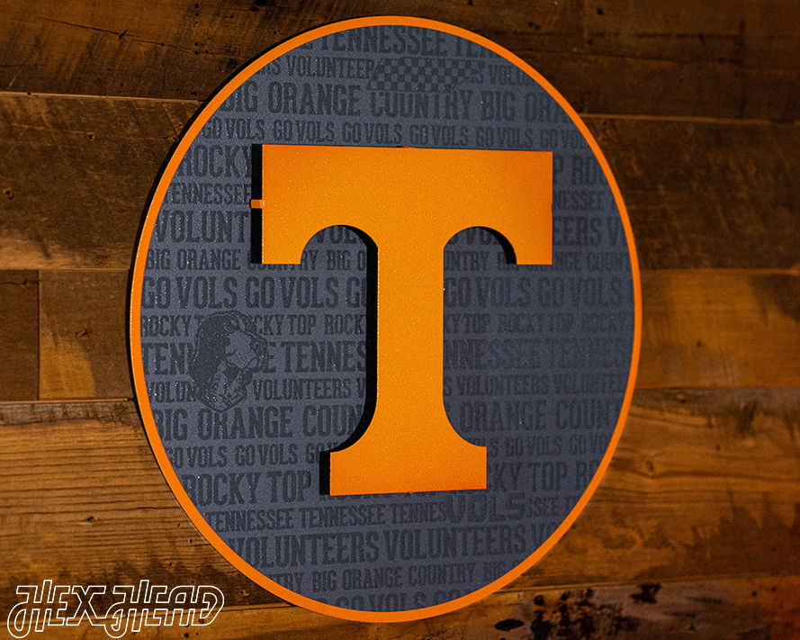 Tennessee Volunteers CRAFT SERIES 3D Embossed Metal Wall Art