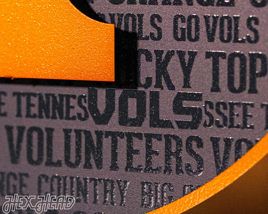 Tennessee Volunteers CRAFT SERIES 3D Embossed Metal Wall Art