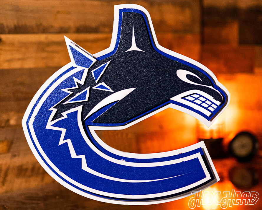 Vancouver Canucks 3D Vintage Metal Wall Art