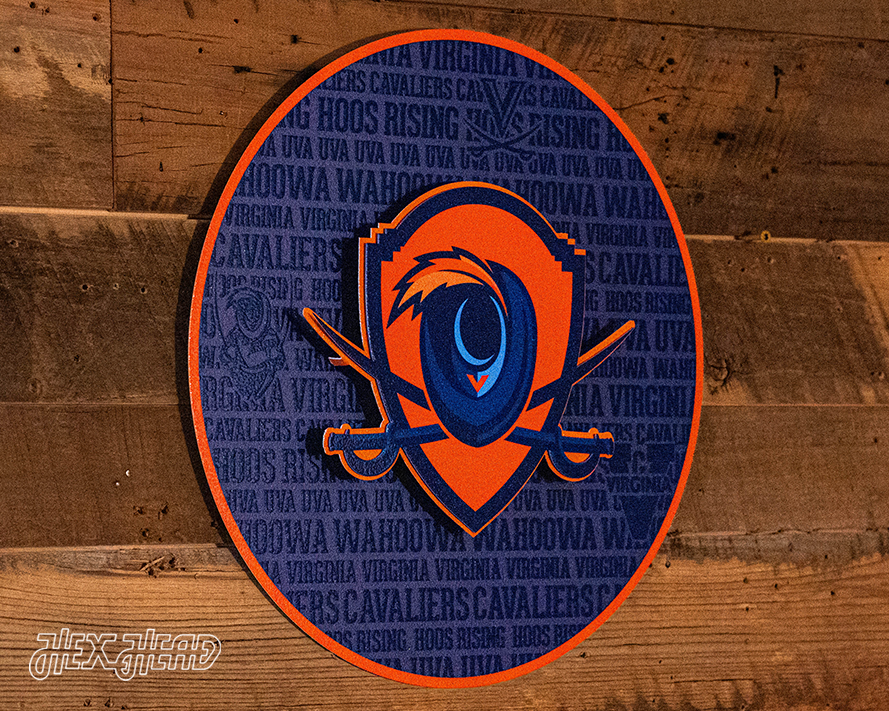 Virginia Cavaliers CRAFT SERIES 3D Embossed Metal Wall Art