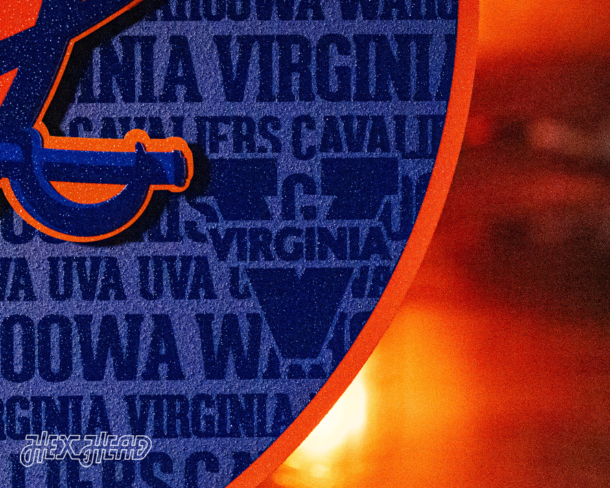 Virginia Cavaliers CRAFT SERIES 3D Embossed Metal Wall Art