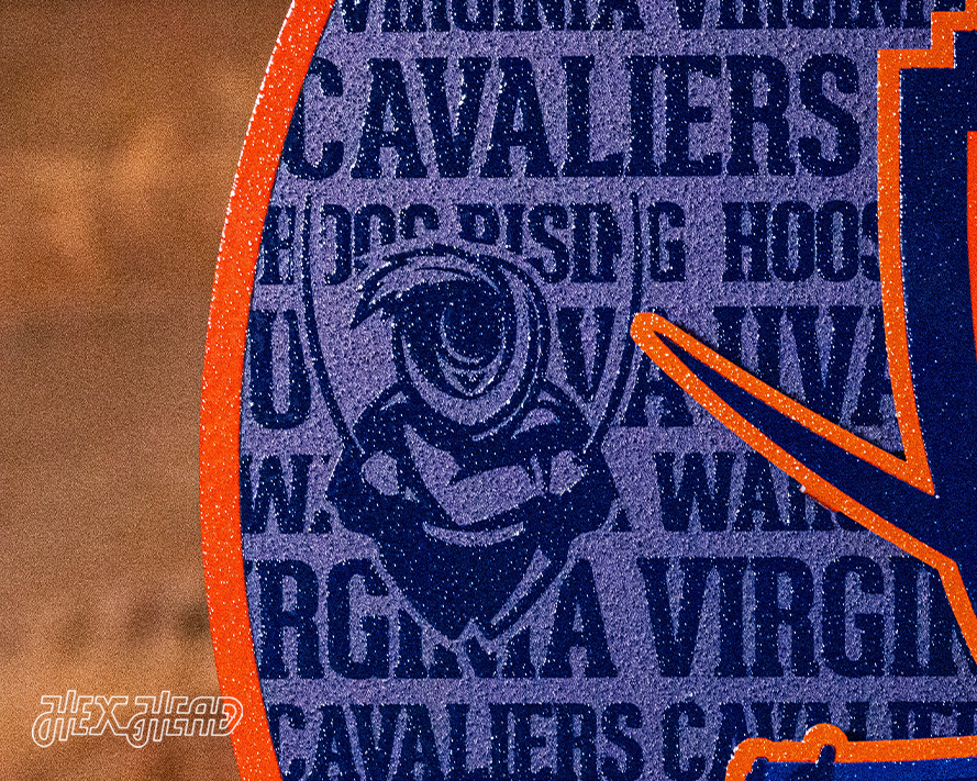 Virginia Cavaliers CRAFT SERIES 3D Embossed Metal Wall Art