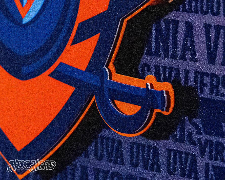 Virginia Cavaliers CRAFT SERIES 3D Embossed Metal Wall Art