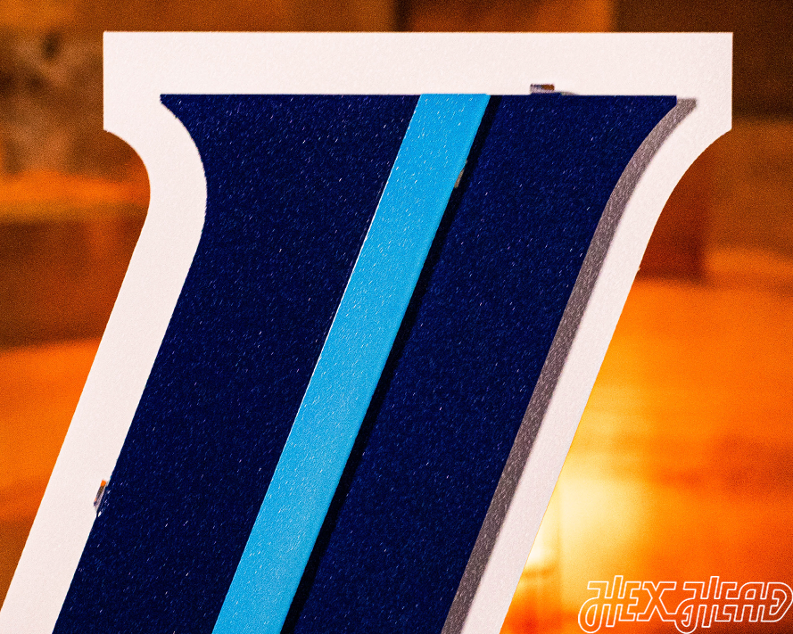 Villanova "V" 3D Metal Artwork