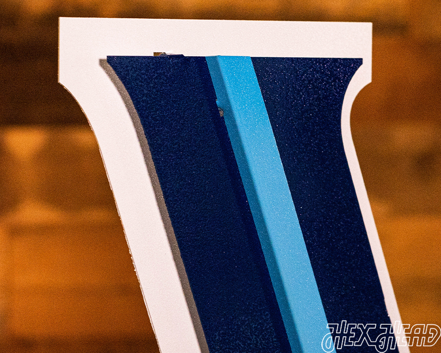 Villanova "V" 3D Metal Artwork