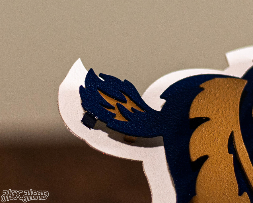 Villanova "Wildcat over the V" 3D Metal Artwork