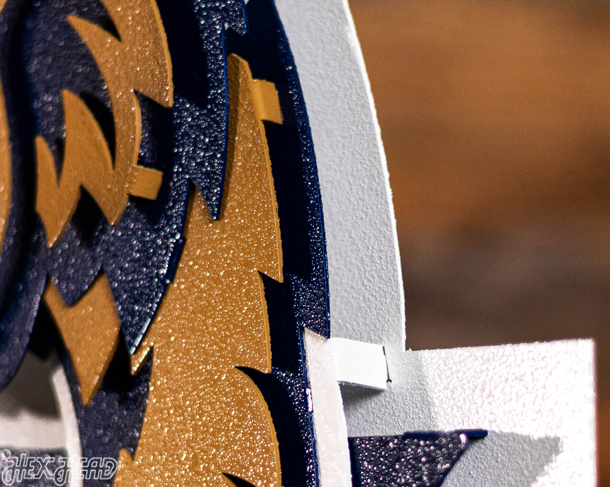 Villanova "Wildcat over the V" 3D Metal Artwork