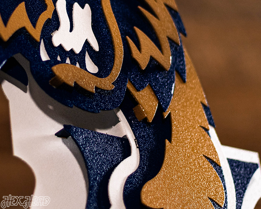 Villanova "Wildcat over the V" 3D Metal Artwork