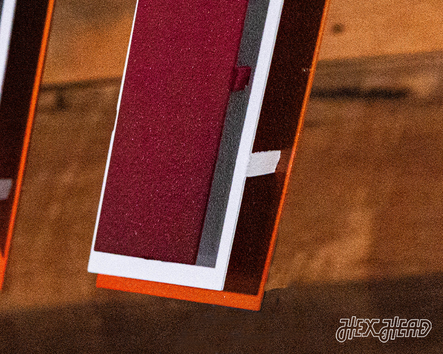 Virginia Tech 3 Layer "VT" 3D Vintage Metal Wall Art