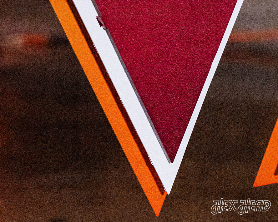 Virginia Tech 3 Layer "VT" 3D Vintage Metal Wall Art