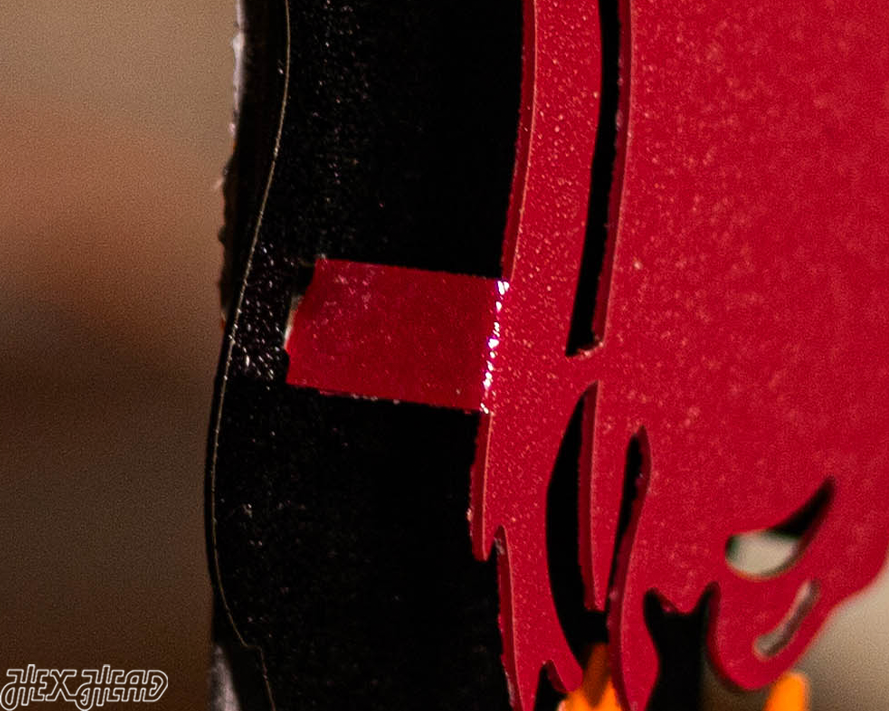 Virginia Tech "Hokie" 3D Vintage Metal Wall Art