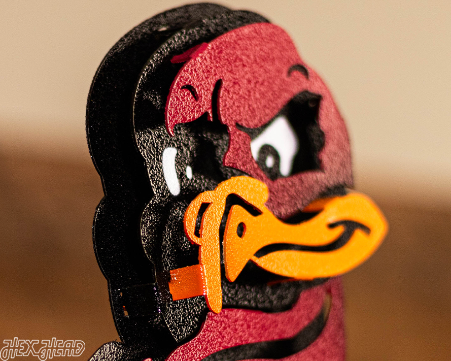 Virginia Tech "Hokie" 3D Vintage Metal Wall Art