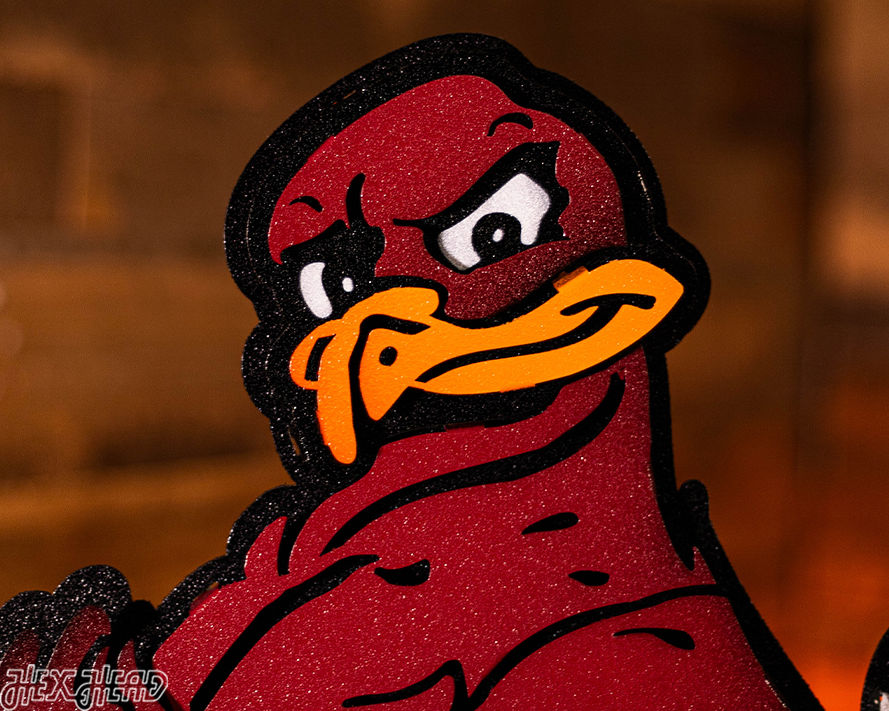 Virginia Tech "Hokie" 3D Vintage Metal Wall Art