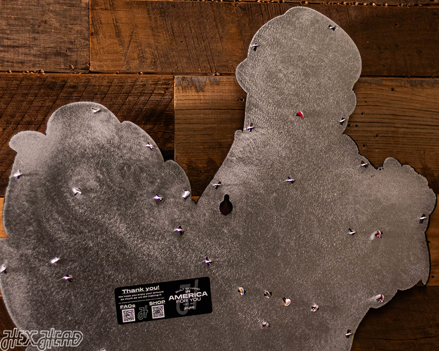 Virginia Tech "Hokie" 3D Vintage Metal Wall Art