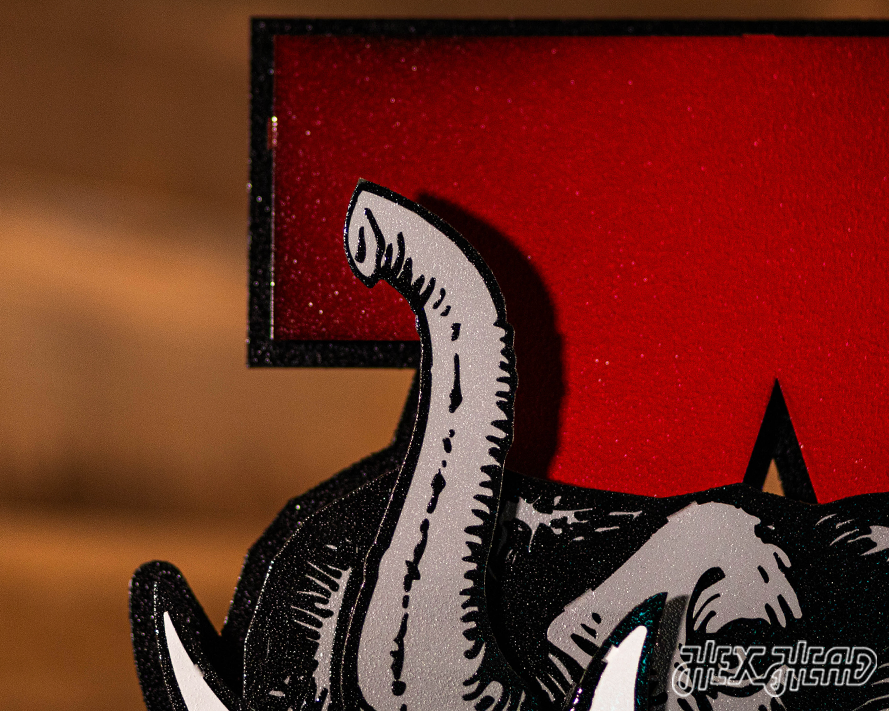 Alabama Crimson Tide VAULT "Elephant thru A" 3D Metal Wall Art