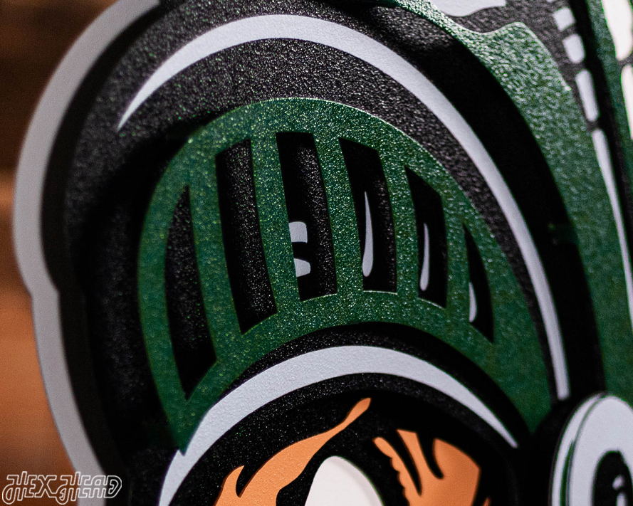 Michigan State " Gruff Sparty" 3D Vintage Metal Wall Art