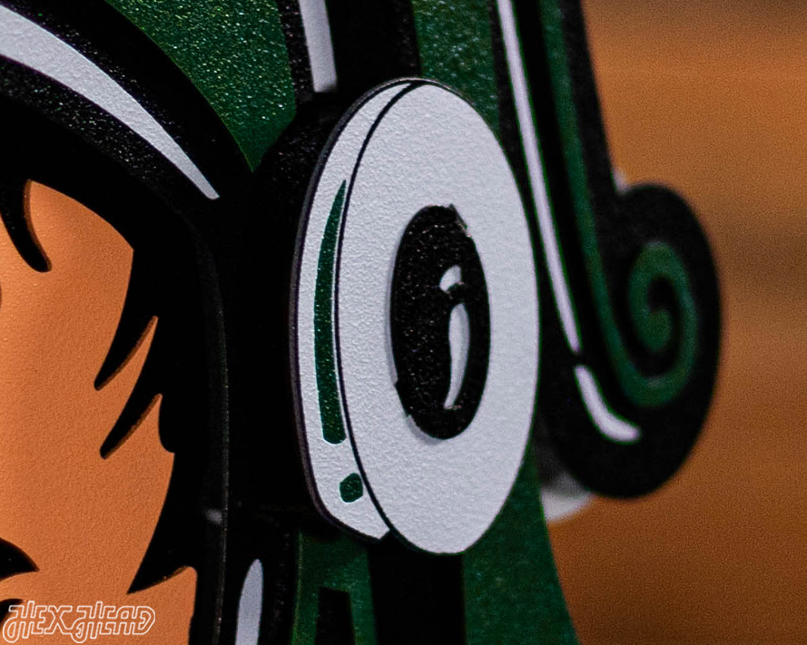 Michigan State " Gruff Sparty" 3D Vintage Metal Wall Art